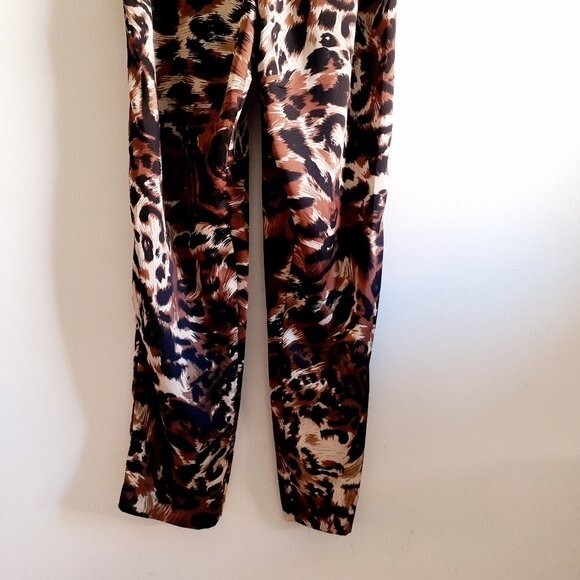 Forever 21 Brown Animal Print Strapless Women's Jumpsuit Medium - Picture 5 of 9